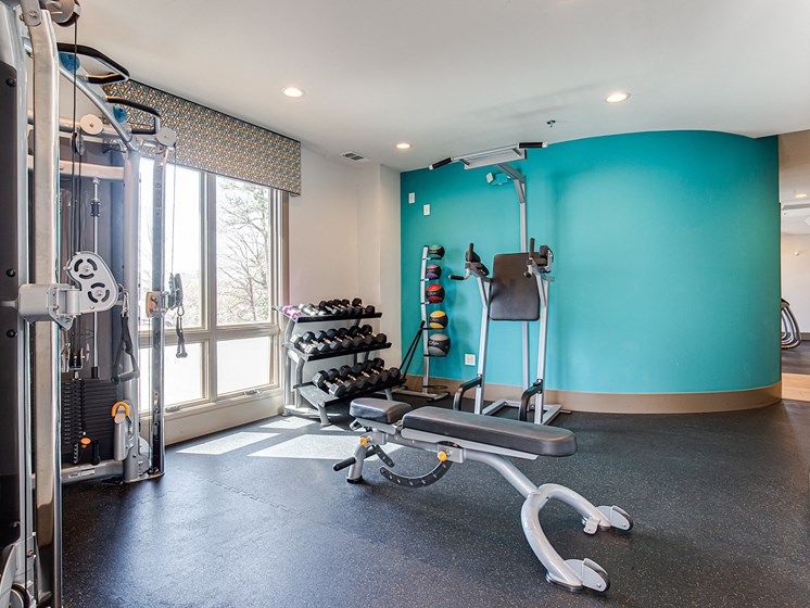 Fitness Center With Updated Equipment at The Metro Apartments, Atlanta, 30339